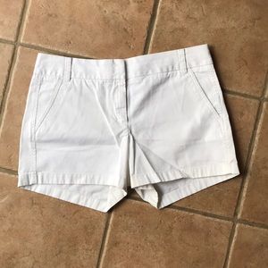 J.Crew white chino shorts